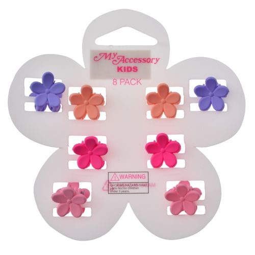 Pinzas Mini para el Cabello BYS Flores Mixed Pastel