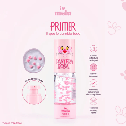 Primer Facial Hidratante Melu Pantera Rosa 30ml