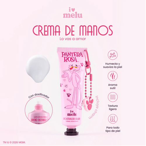 Crema Hidratante de Manos Melu Pantera Rosa 30ml