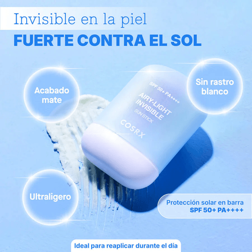 Protector Solar en Barra Cosrx Airy-Light Invisible