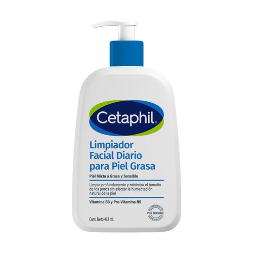 Limpiador Liquido Facial Diario Cetaphil Para Piel Grasa 473ml