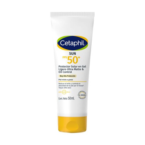 Protector Solar en Gel Ligero Cetaphil Sun Oil Control FPS 50+  50ml