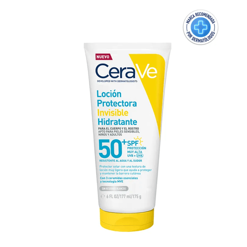 Protector Solar Cerave Loción Invisible Hidratante SPF50+
