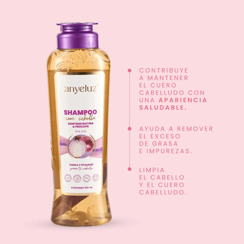 Shampoo Cebolla Anyeluz 500ml
